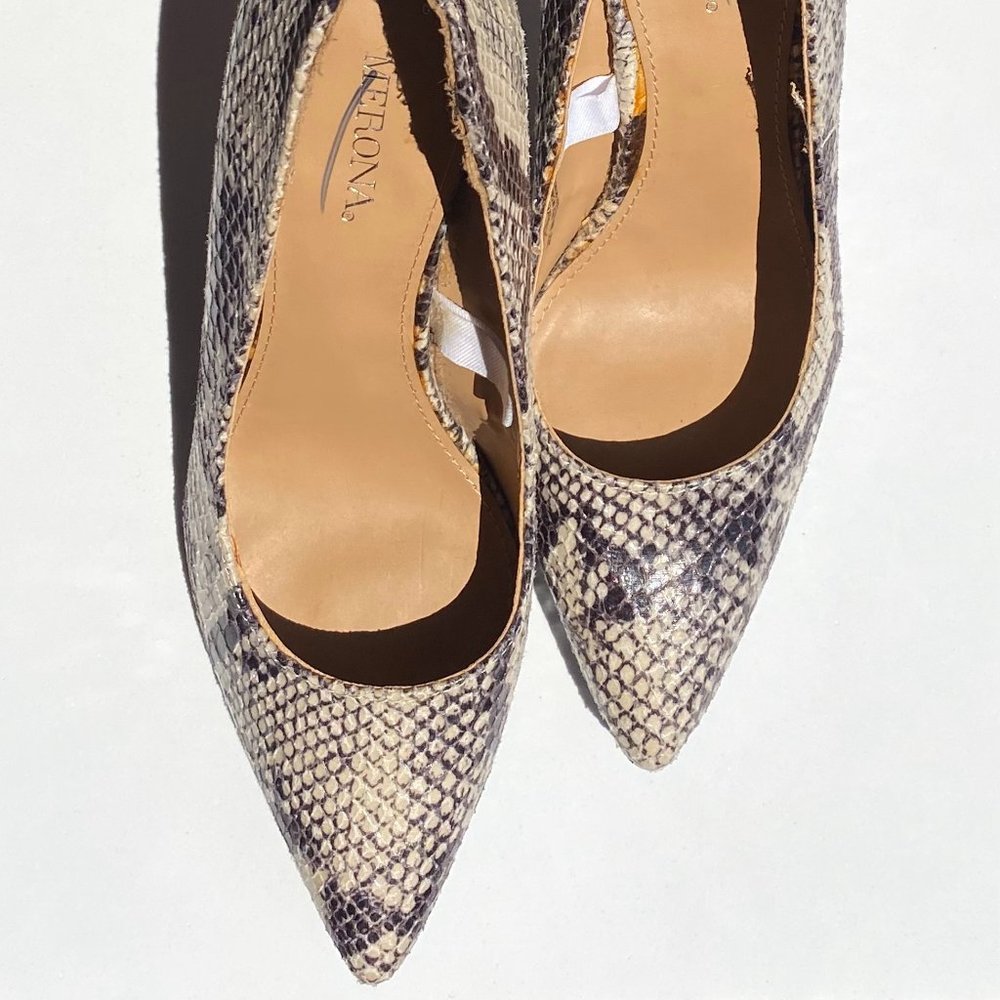 Size 5.5 Merona Faux SnakeSkin Heels